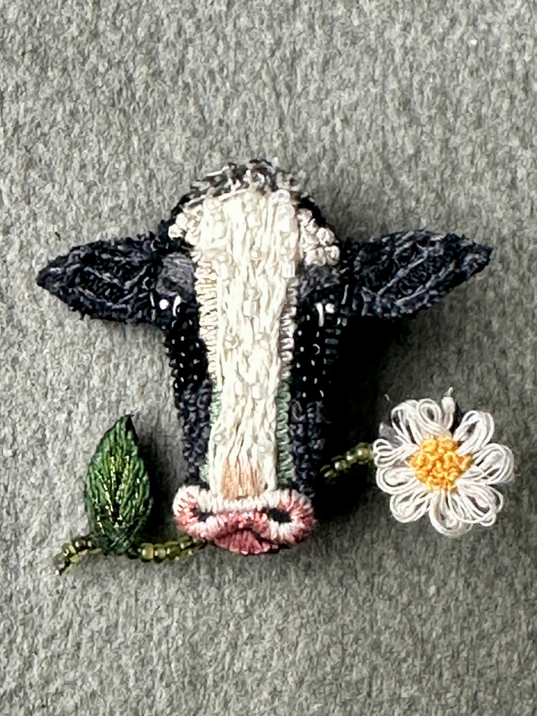 "Cow" Brooch by Trovelore