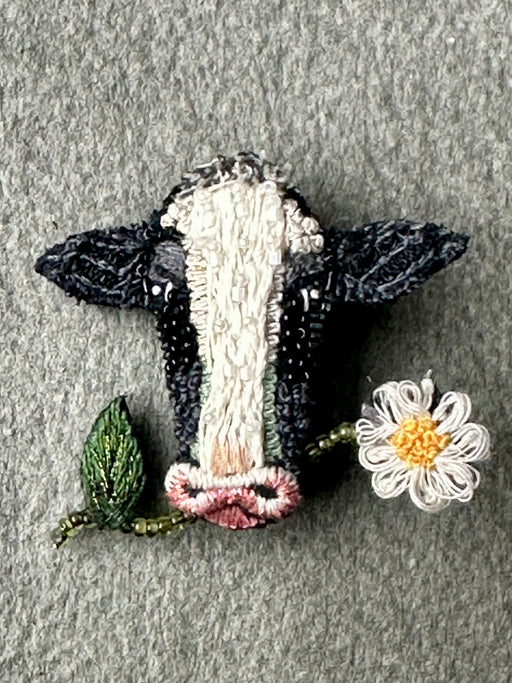 "Cow" Brooch by Trovelore