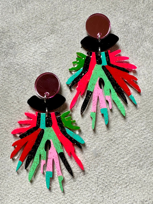 "Pom Pom" Resin Earrings by Christina Misic