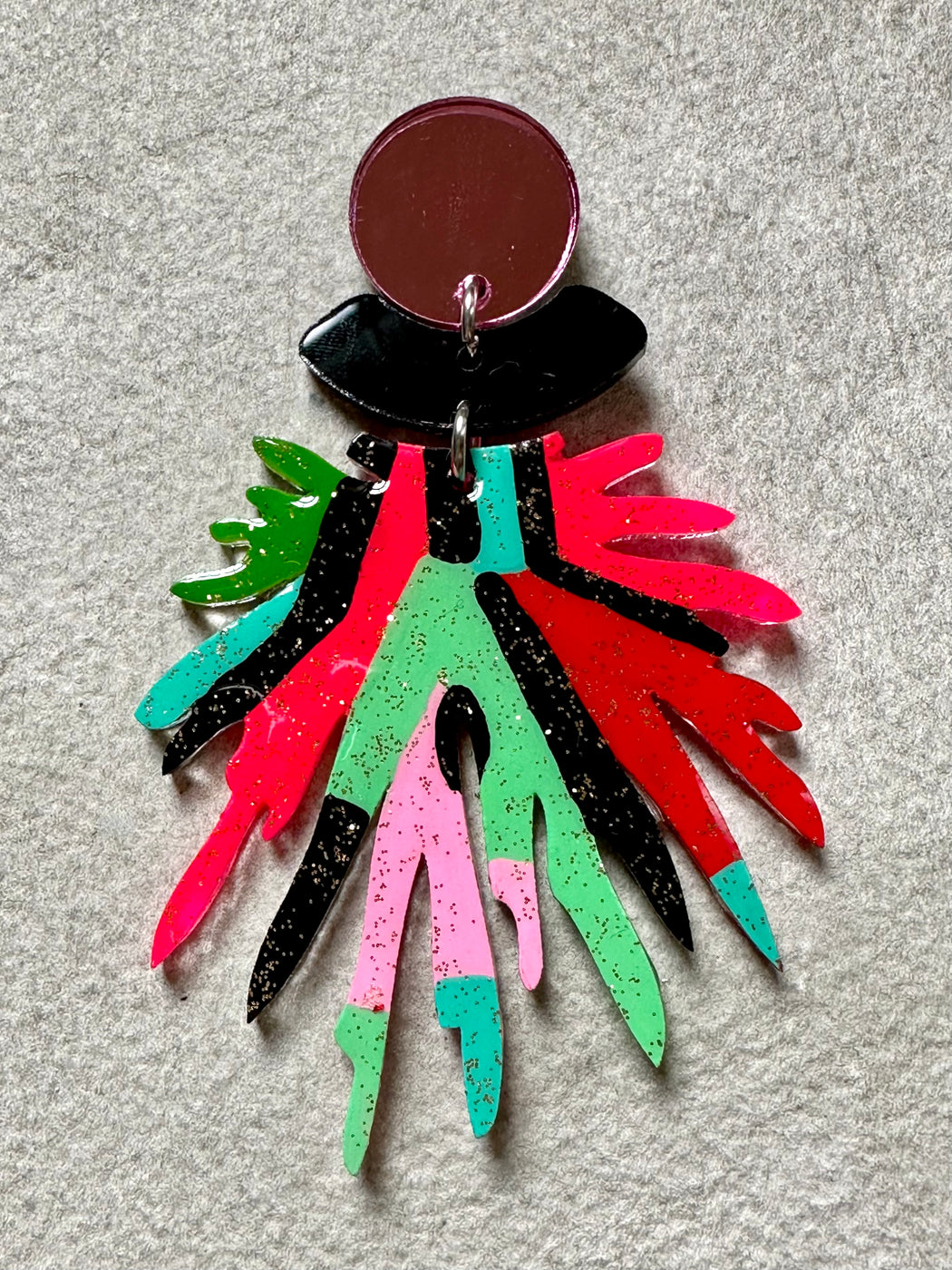 "Pom Pom" Resin Earrings by Christina Misic
