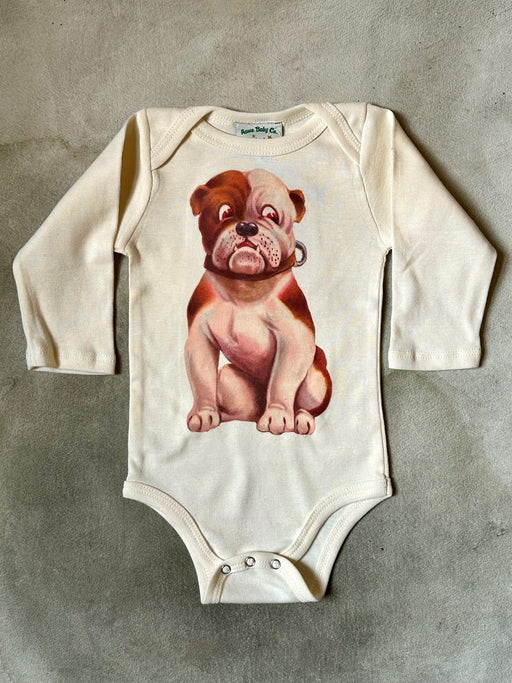 "Bulldog" Cotton Onesie