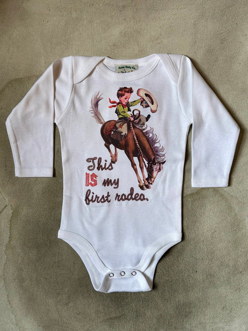 "First Rodeo" Cotton Onesie