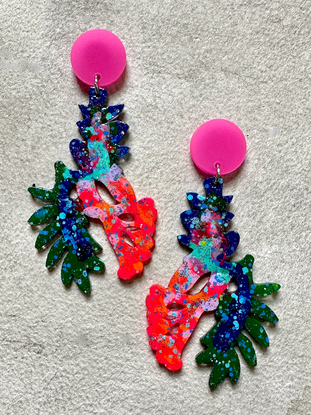 "Bouquet" Resin Earrings by Christina Misic
