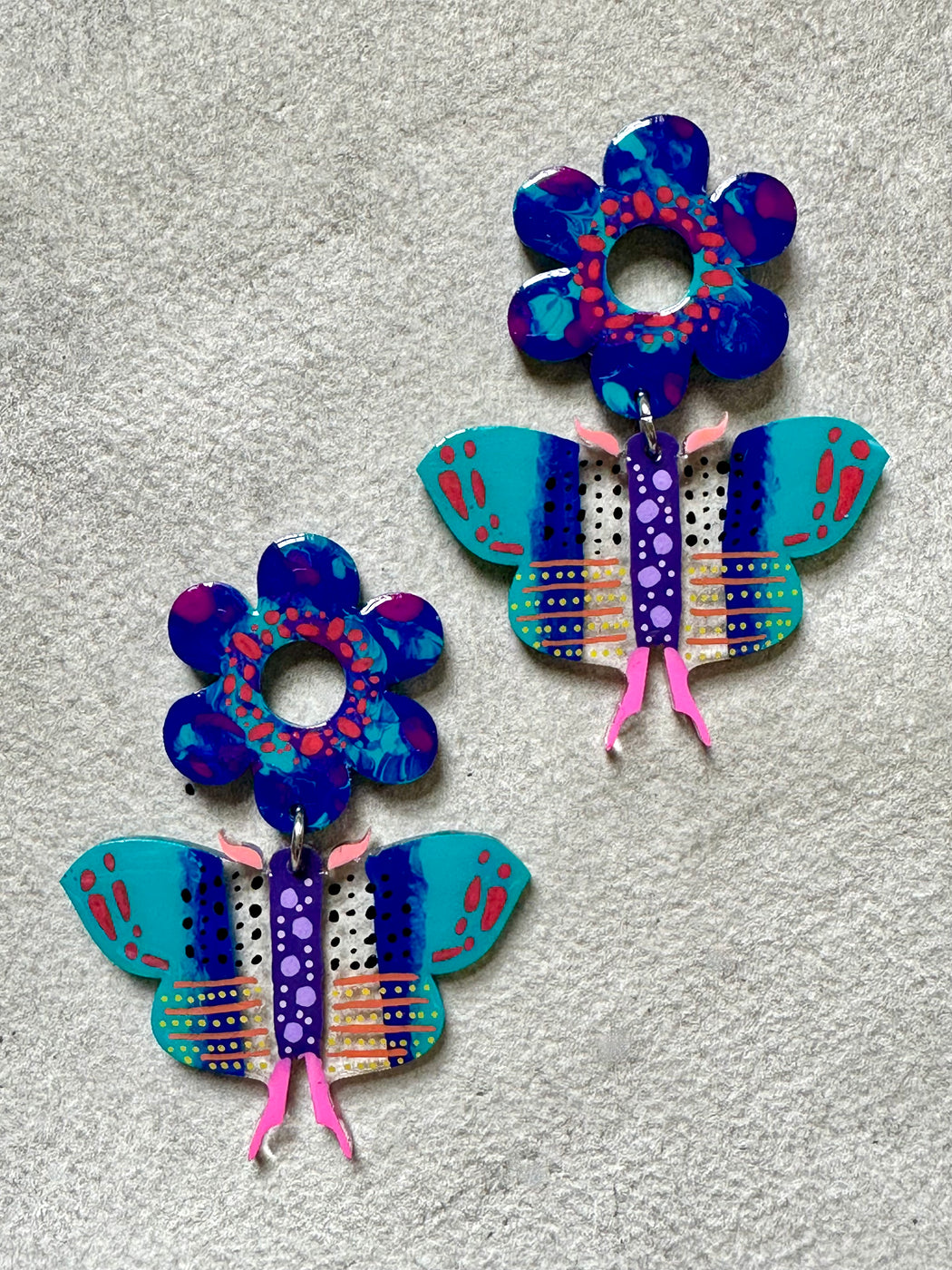"Butterfly" Resin Earrings by Christina Misic