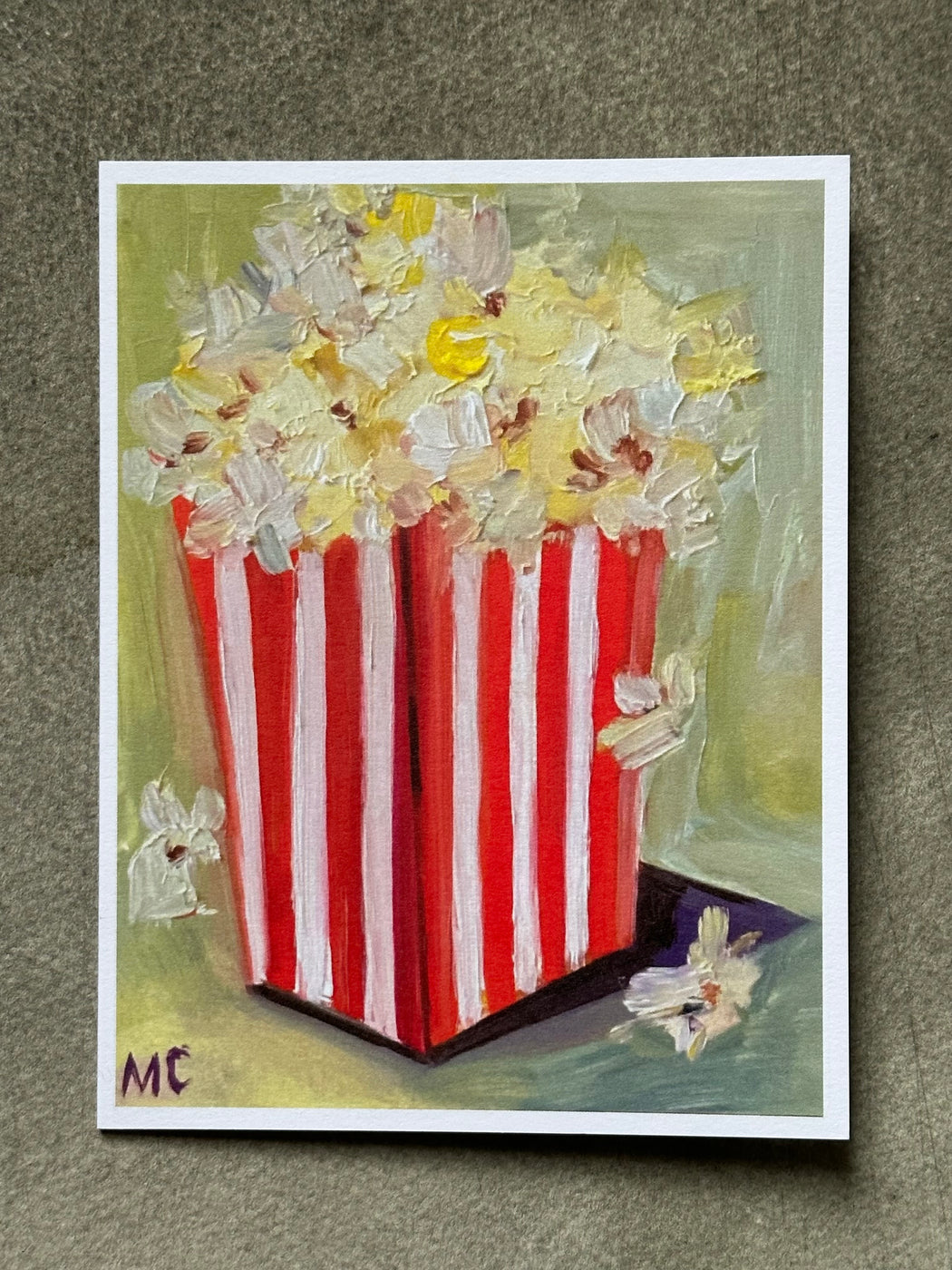 "Popcorn" Greeting Card by Mindy Carpenter