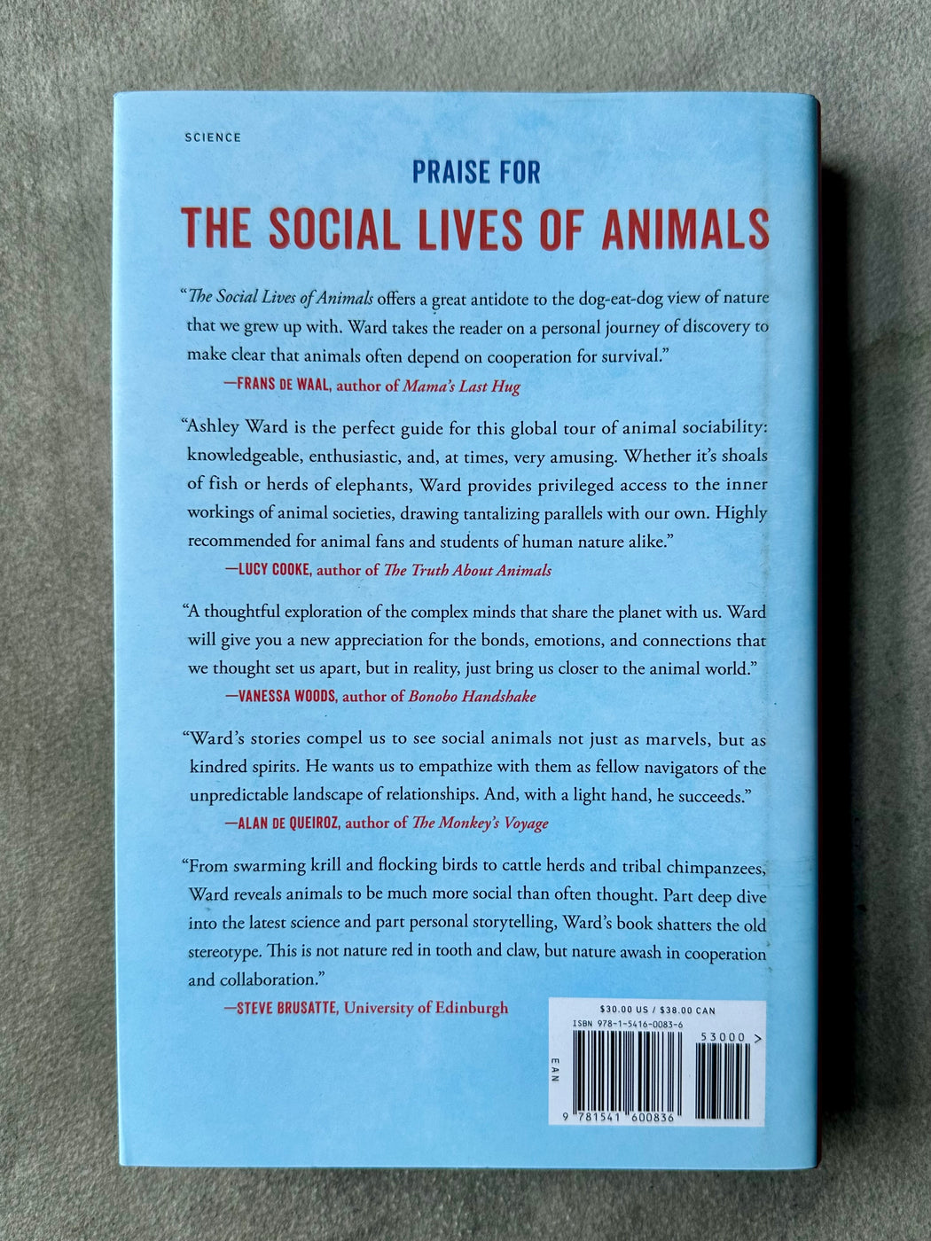 "The Social Lives of Animals" by Ashley Ward