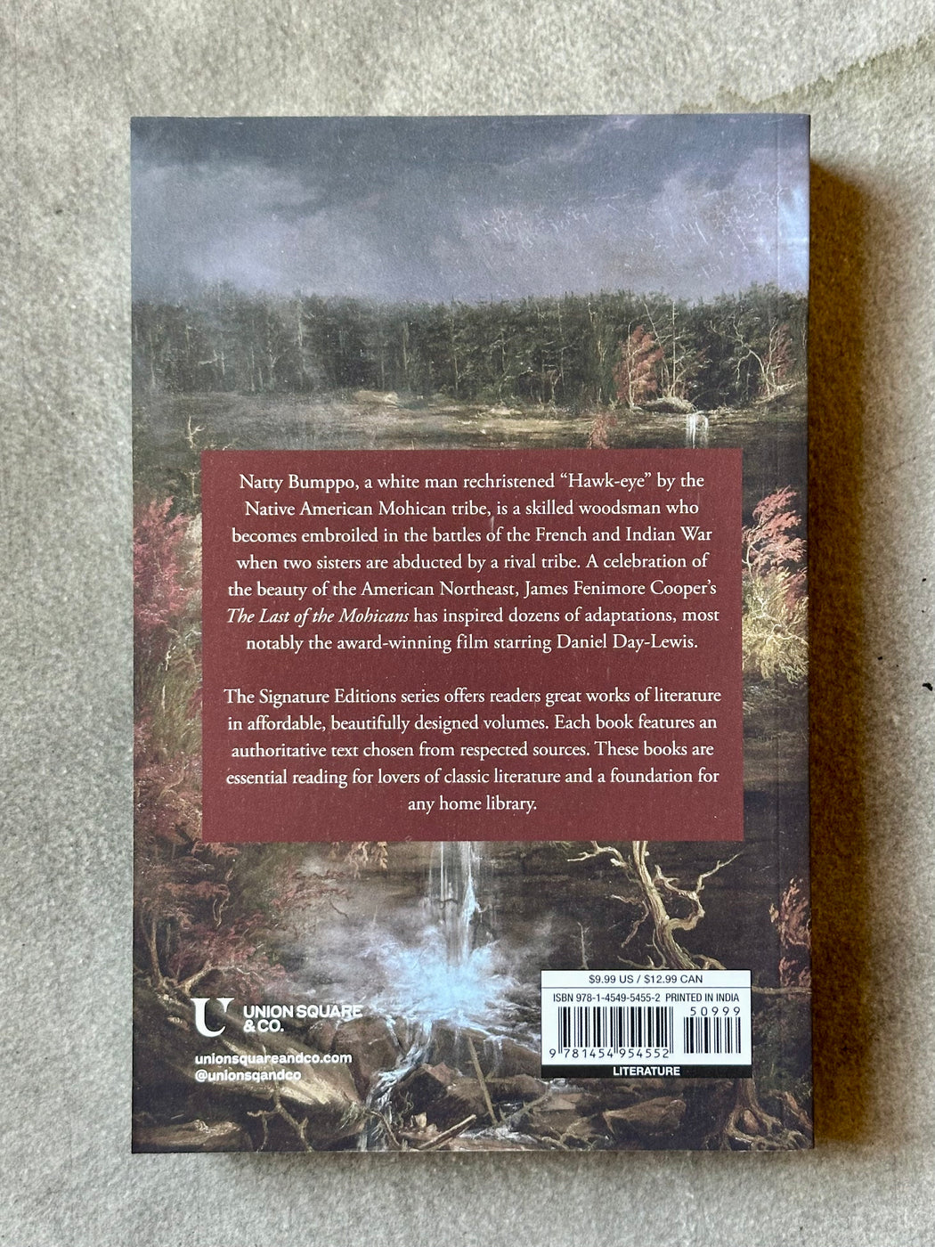 "The Last of the Mohicans" by James Fenimore Cooper