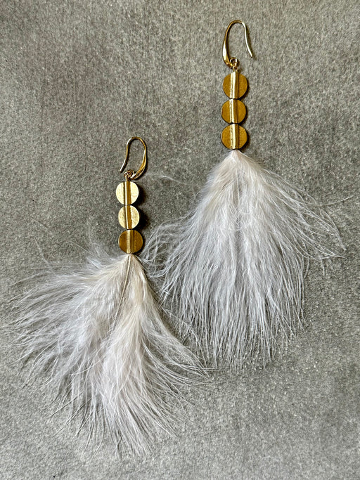 "Feather" Earrings by David Aubrey