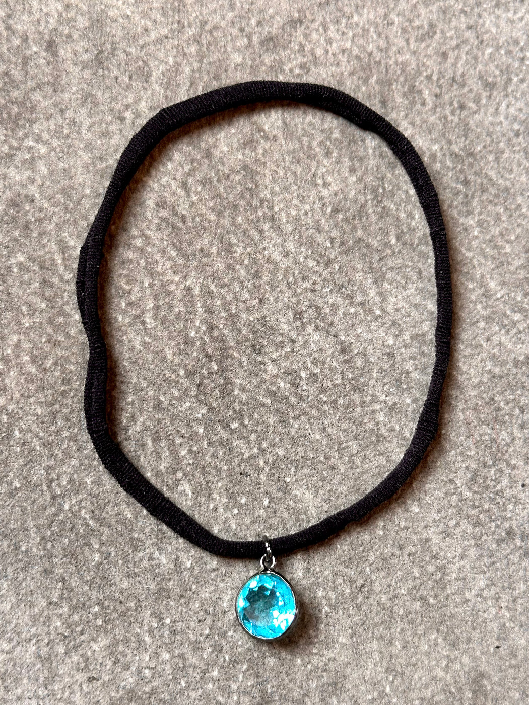 Blue "Crystal" Stretchy Necklace by VB & Co.
