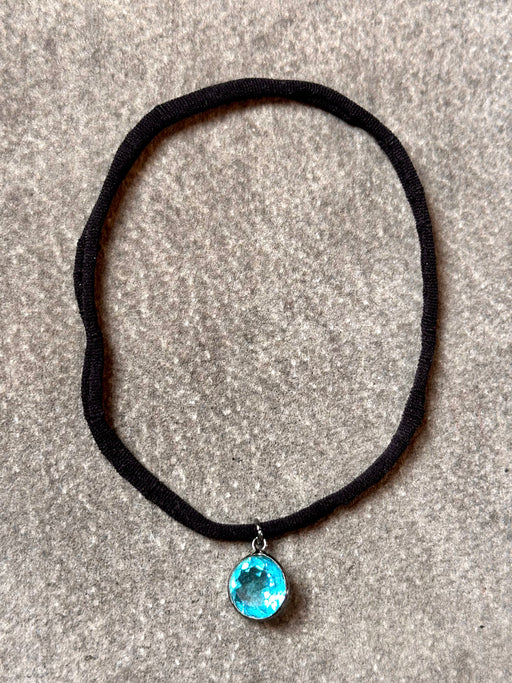 Blue "Crystal" Stretchy Necklace by VB & Co.