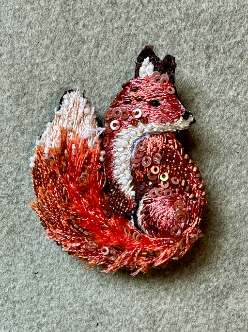 "Red Fox" Brooch by Trovelore