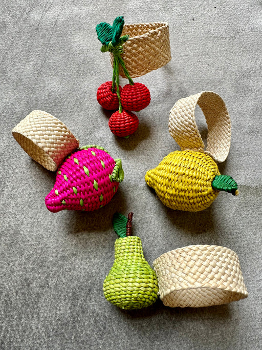 "Mixed Fruit" Napkin Rings
