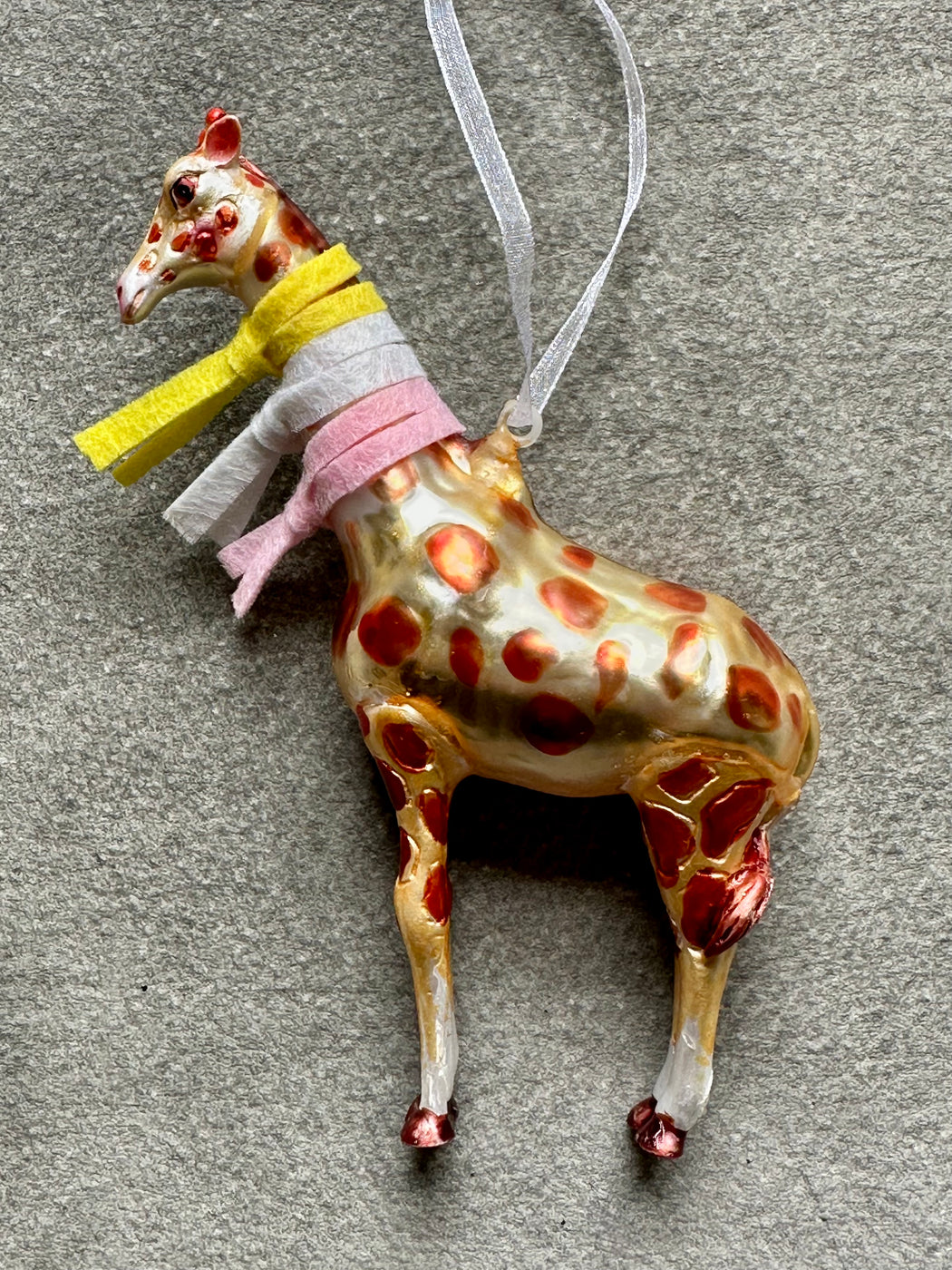 "Giraffe in Scarves" Ornament
