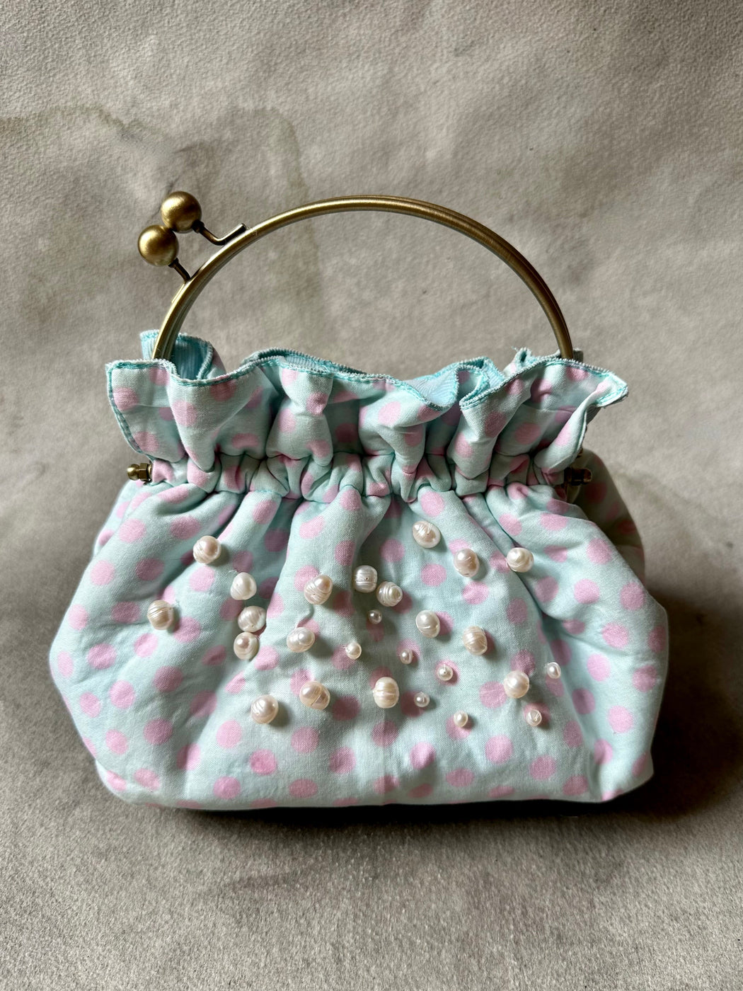 Carolyn Roberts "Polka Dots and Pearls" Purse