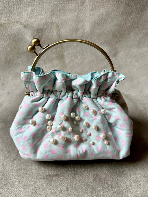 Carolyn Roberts "Polka Dots and Pearls" Purse