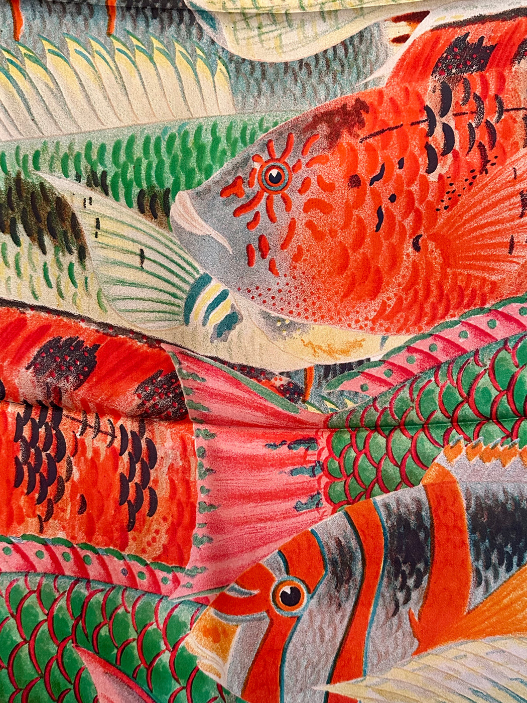 "Tropical Fish" Silk Scarf by Curious Prints