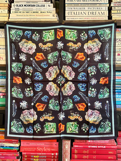 "Gems & Minerals" Silk Scarf by Curious Prints