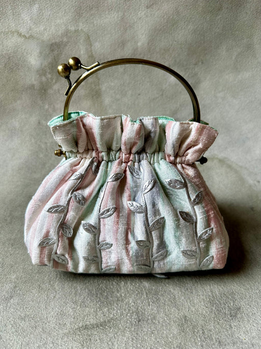 Carolyn Roberts "Silver Leaves" Purse