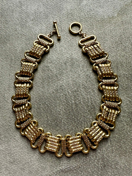 "Textured Link" Choker by Karine Sultan