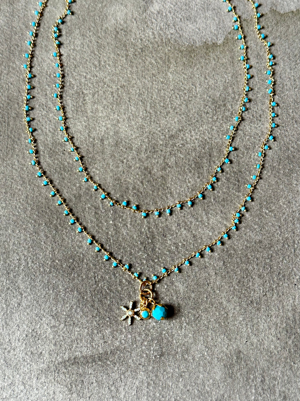"Leighton" Double-Chain Necklace by Catherine Popesco