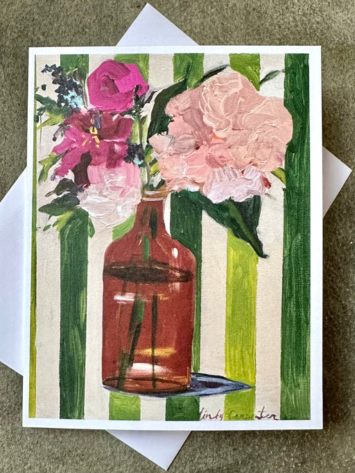 "Apothecary Stripes" Card by Mindy Carpenter