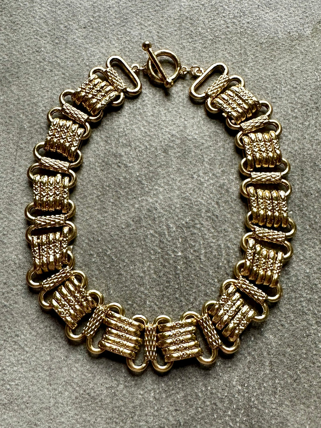 "Textured Link" Choker by Karine Sultan