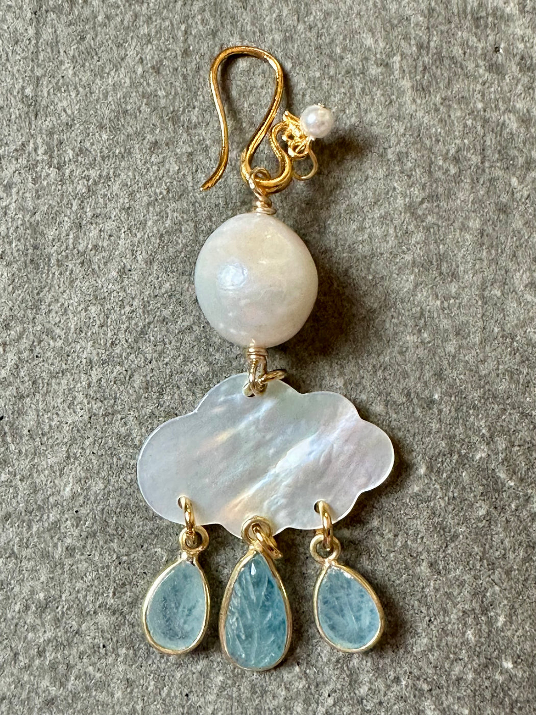 "Cloud" Earrings by Meredith Waterstraat