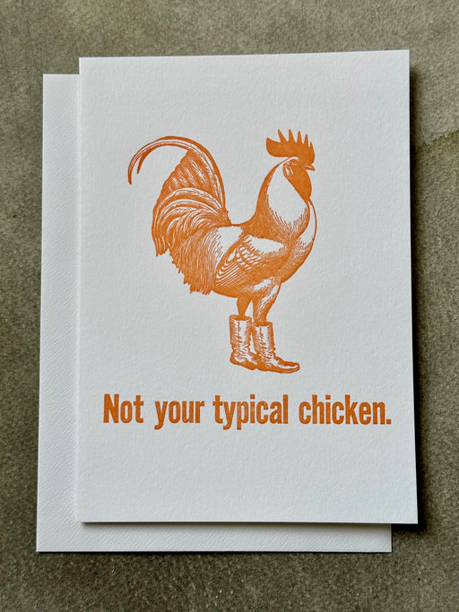 "Not your Typical Chicken" Card by Archivist Gallery