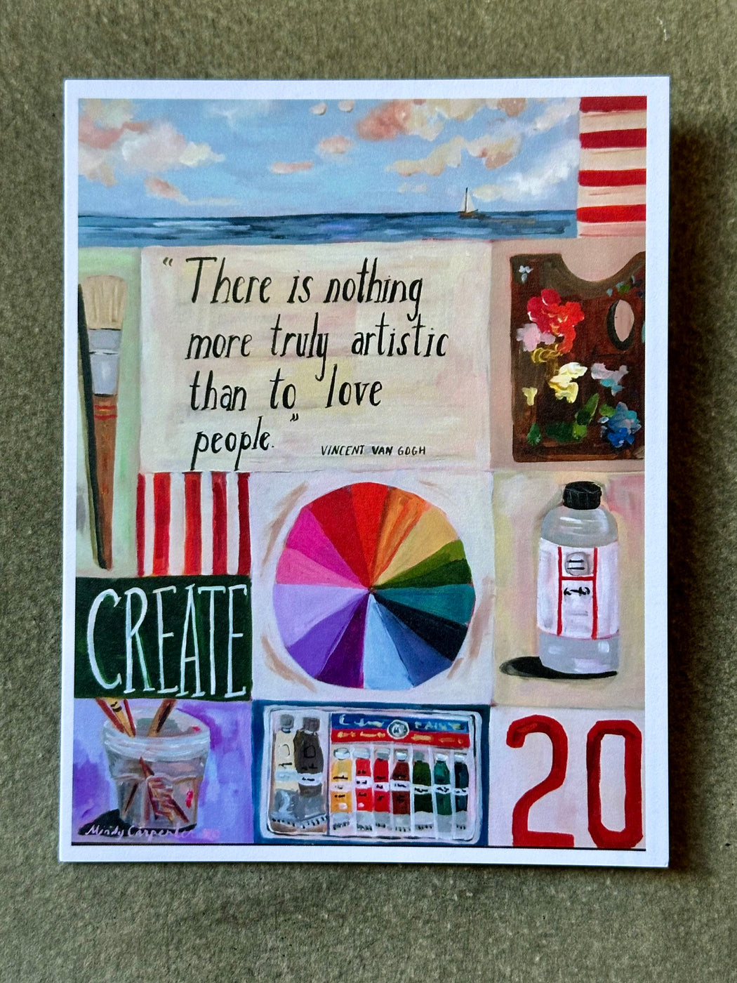 "Create" Card by Mindy Carpenter