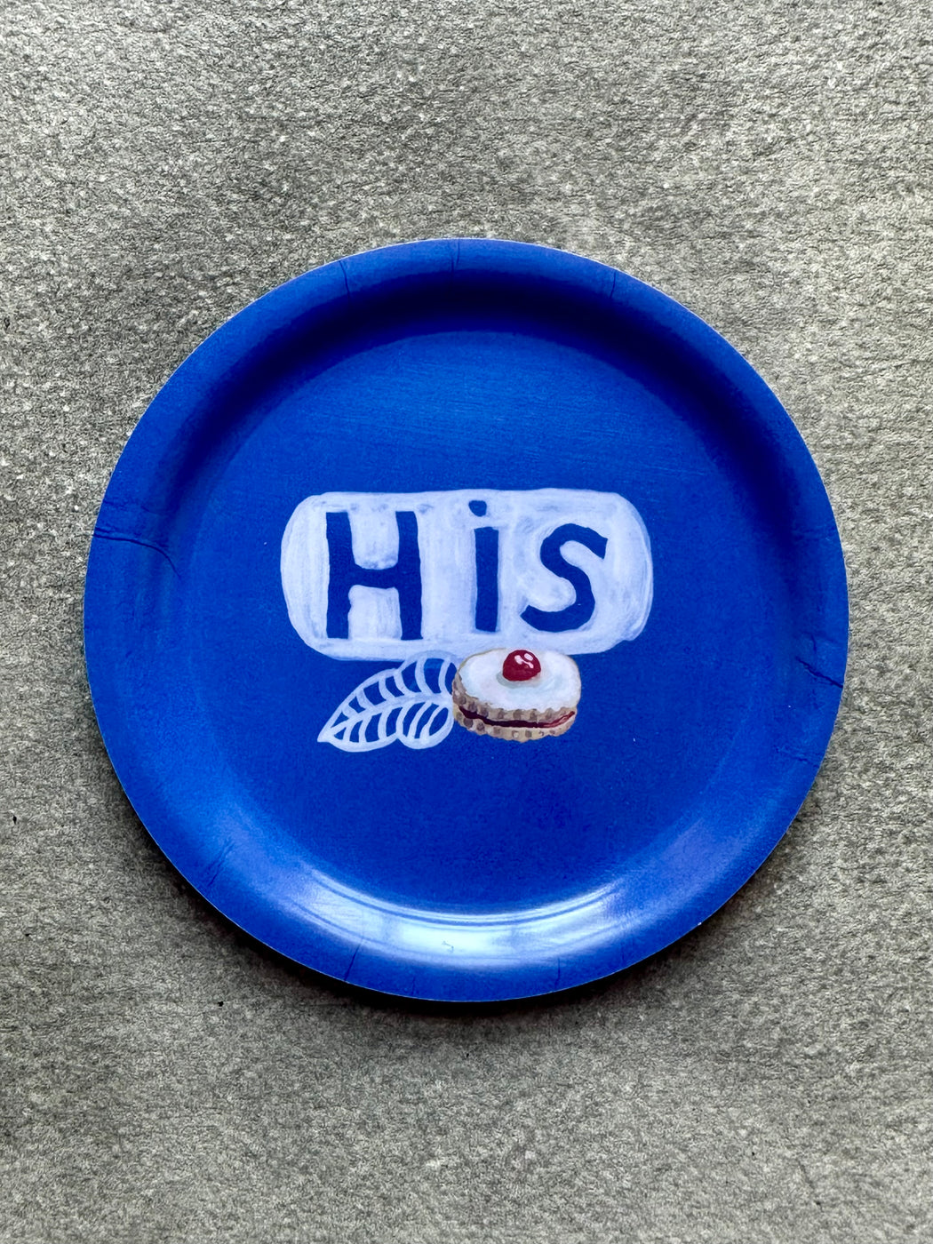 Nathalie Lete "His" Mini Birchwood Tray