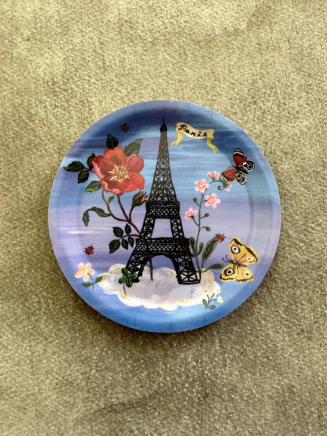 "Paris" Mini Birchwood Tray by Nathalie Lete