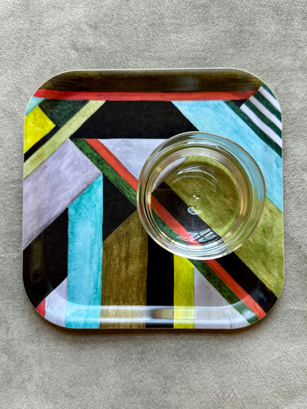 Wallace Sewell "Intersection" Small Birchwood Tray