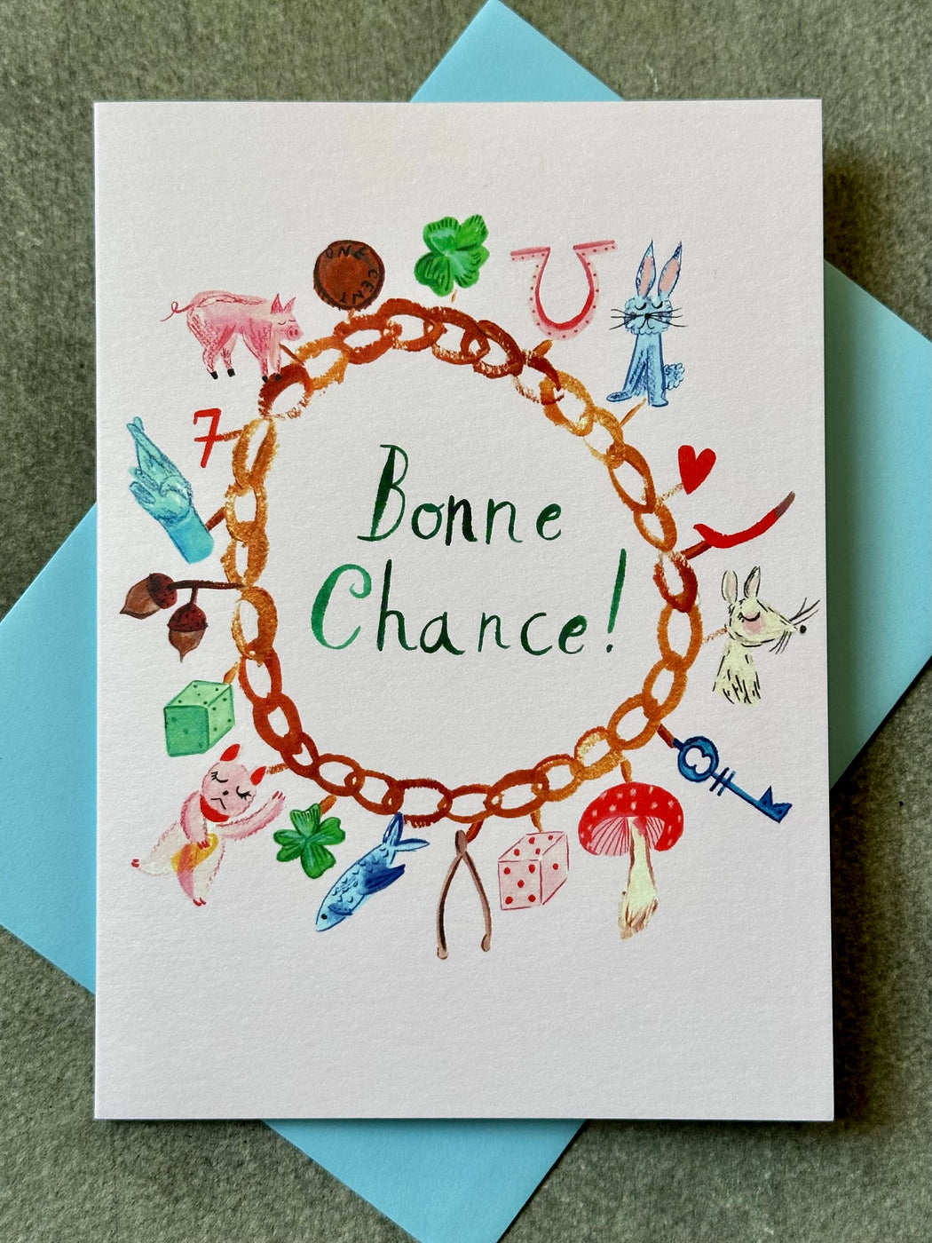 "Bonne Chance!" Card by Mr. Boddington's Studio