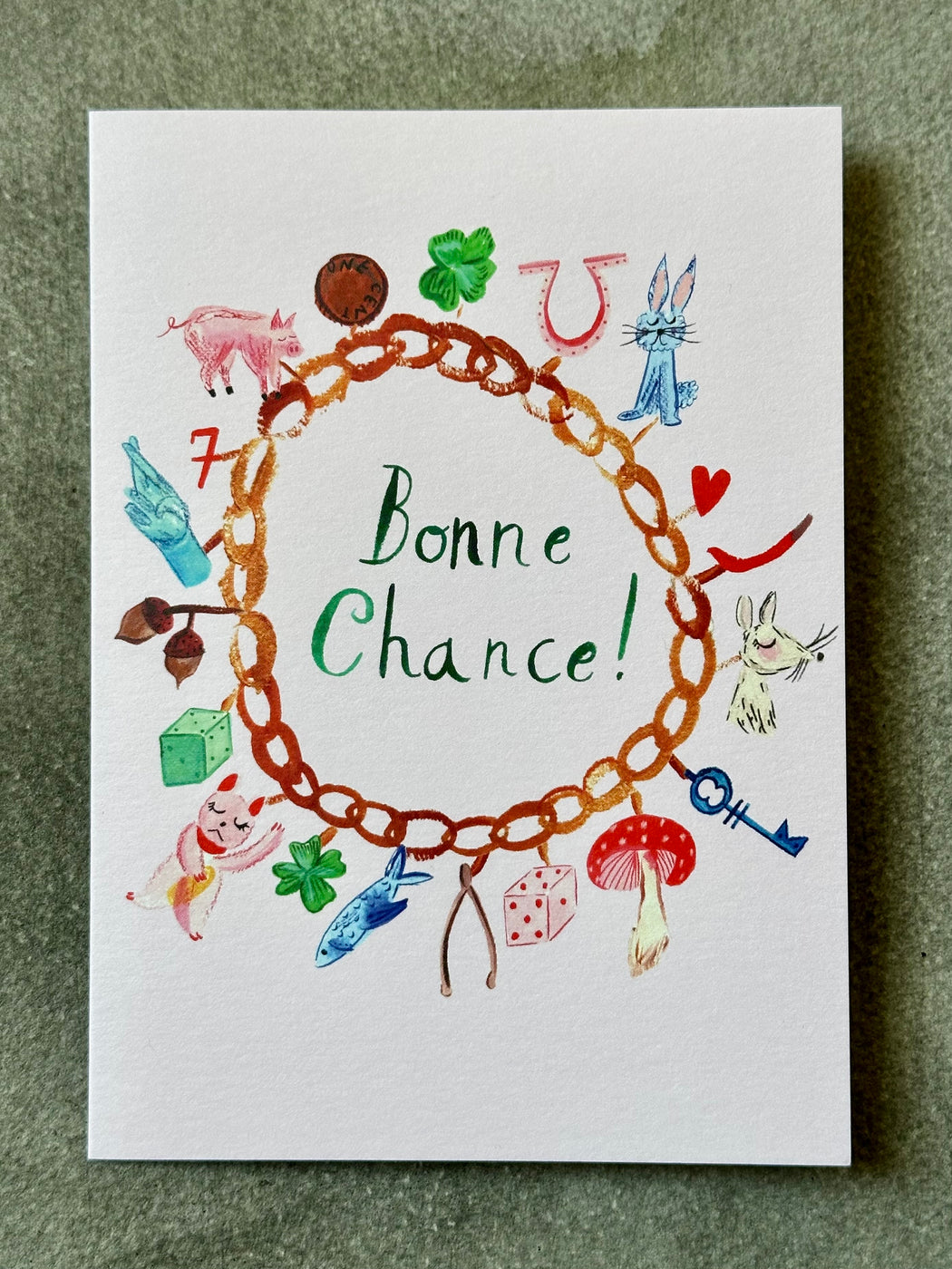 "Bonne Chance!" Card by Mr. Boddington's Studio