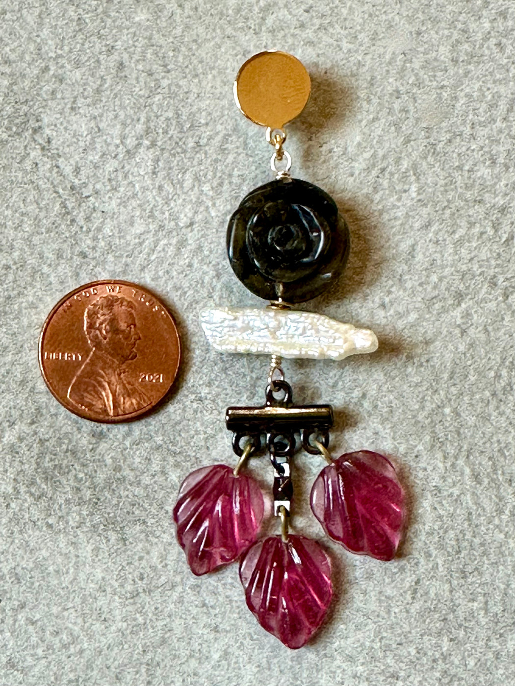 "Faye" Earrings by Sandrine France
