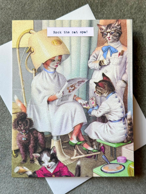 "Cat Spa" Card