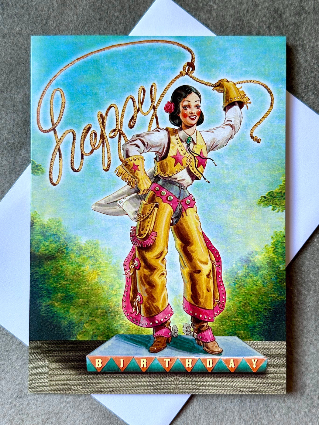 "Cowgirl" Birthday Card