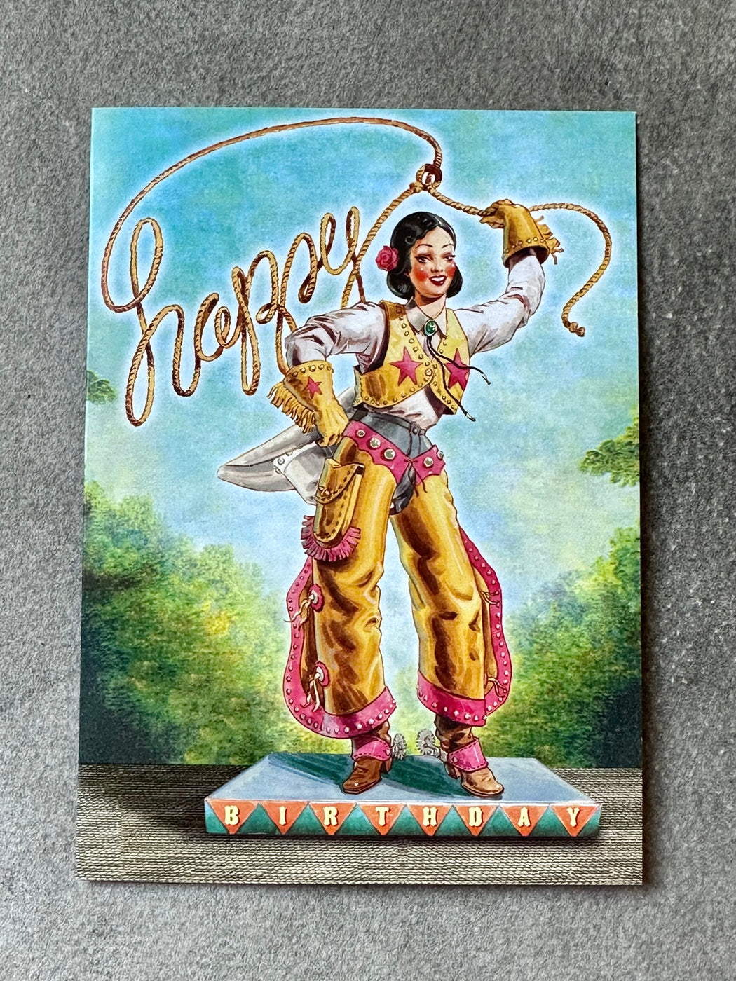"Cowgirl" Birthday Card
