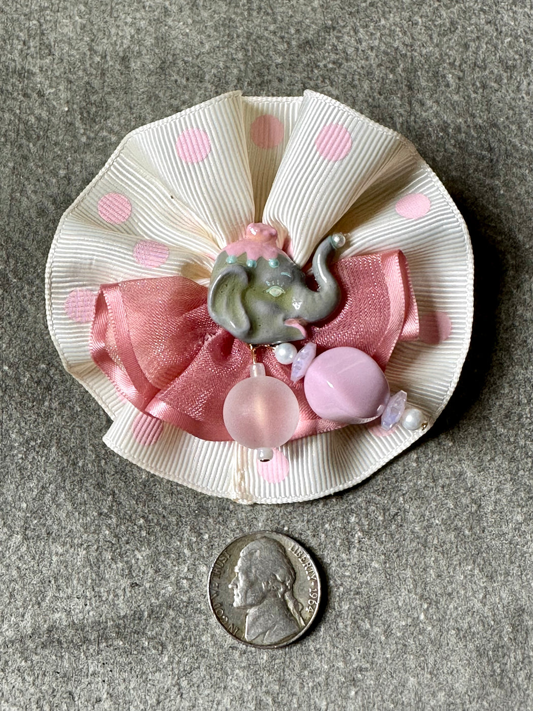 "Circus Elephant" Brooch/Hair-Clip