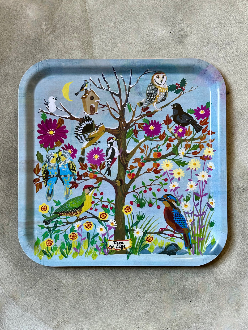 Nathalie Lete "Tree of Life" Birchwood Tray