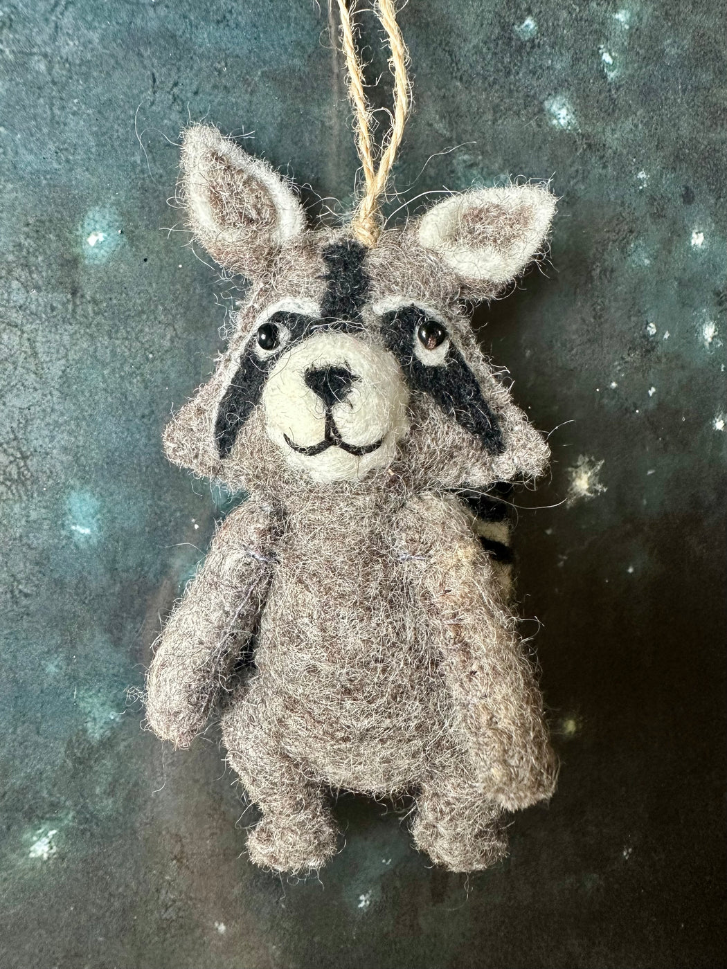 Felted "Raccoon" Ornament