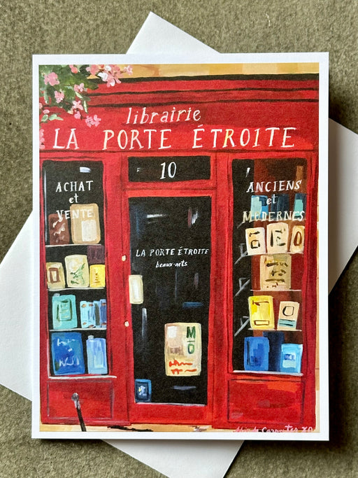 "Paris Bookstore" Card by Mindy Carpenter