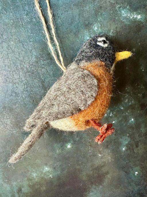 Felted "Robin" Ornament