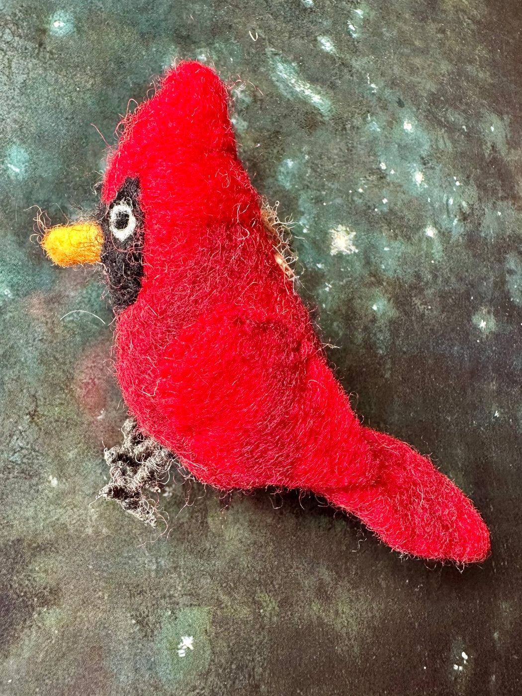 Felted "Cardinal" Ornament