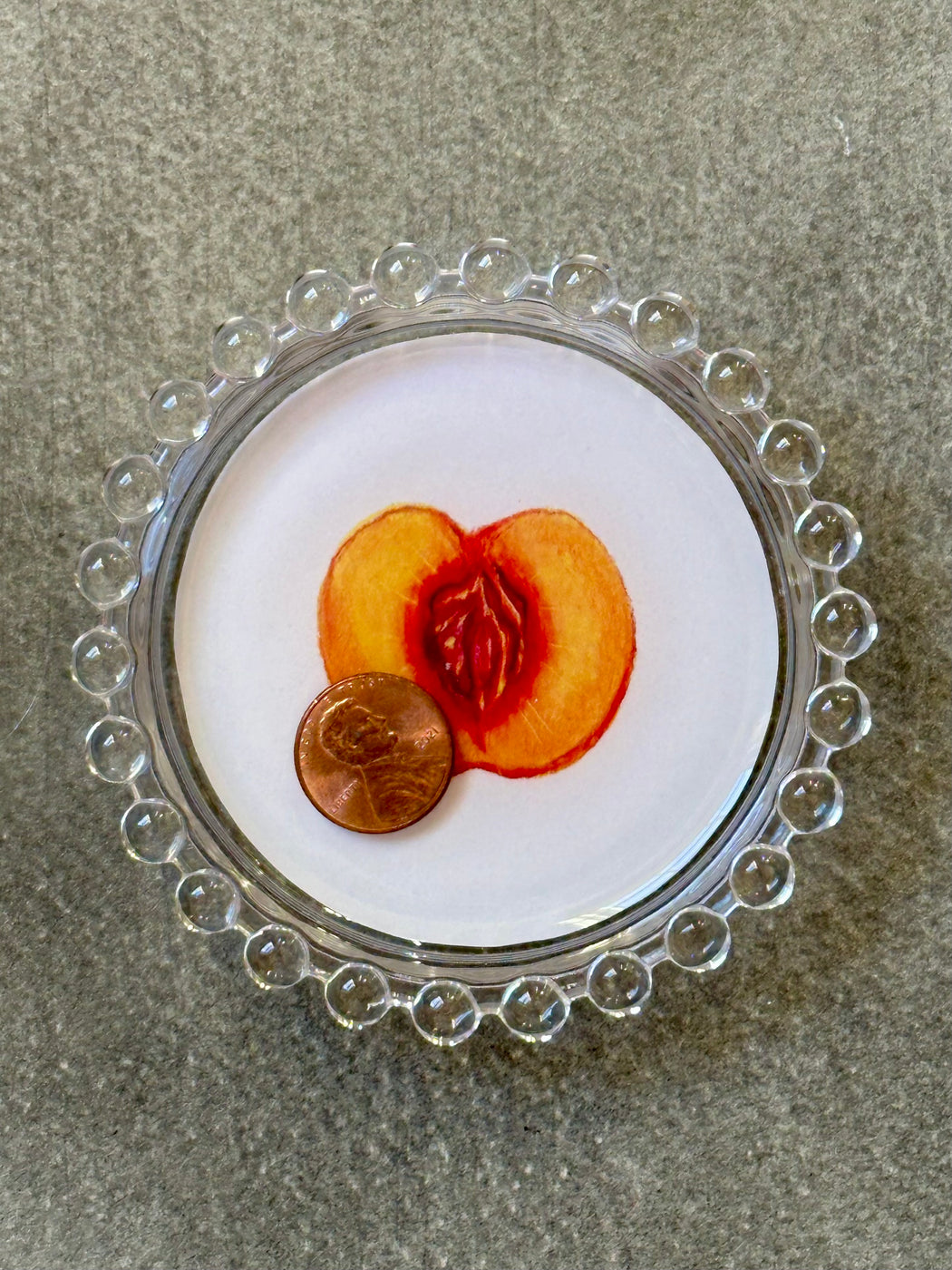 "Peach" Trinket Dish