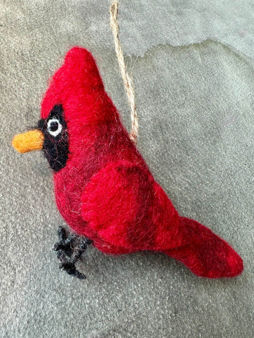 Felted "Cardinal" Ornament