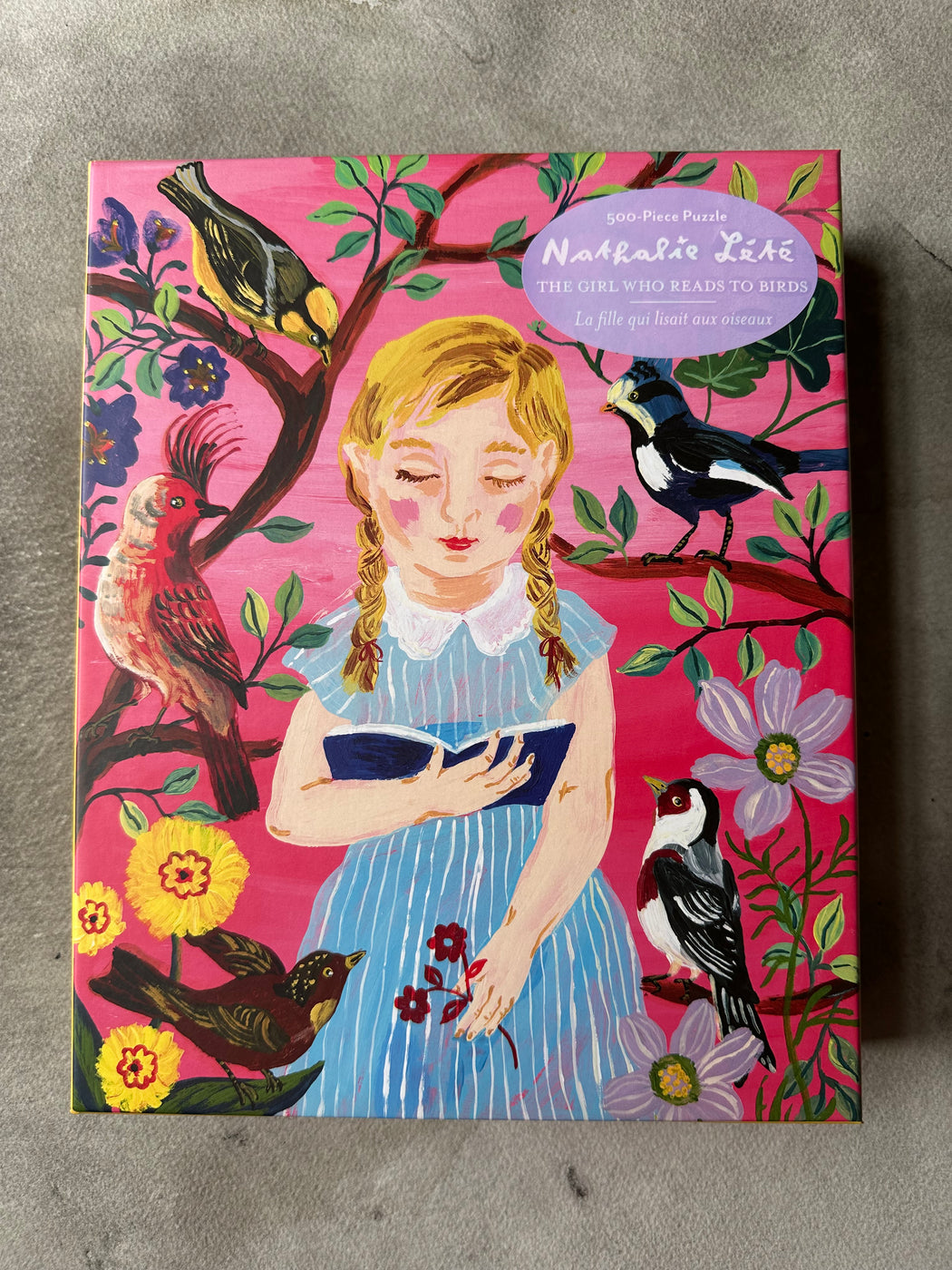 "The Girl Who Reads to Birds" Puzzle by Nathalie Lete