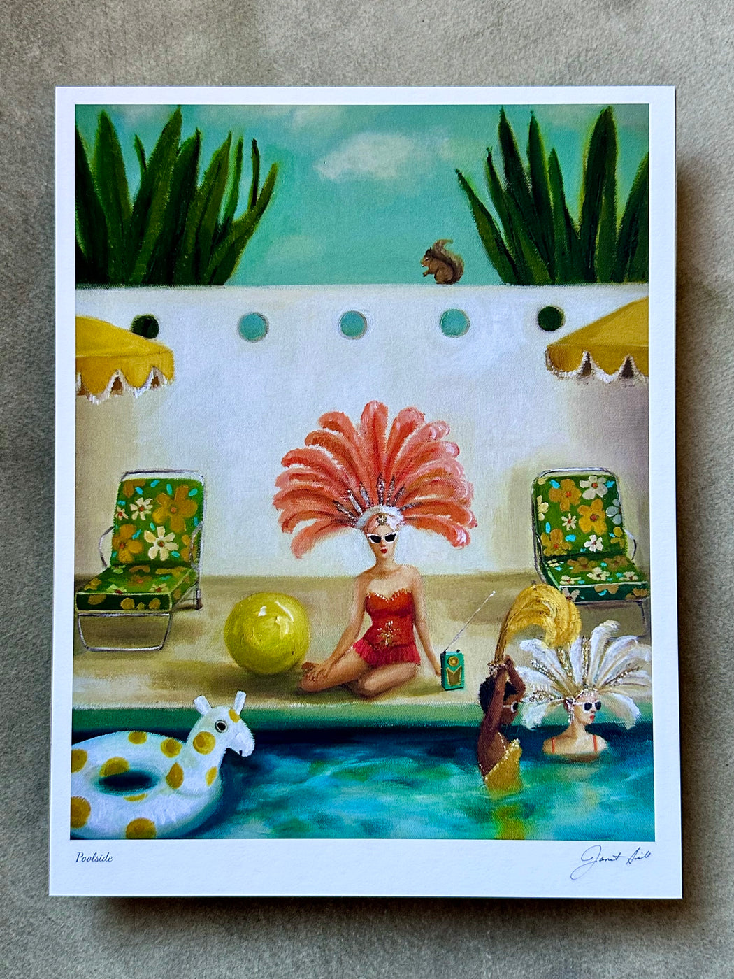 "Poolside" by Janet Hill