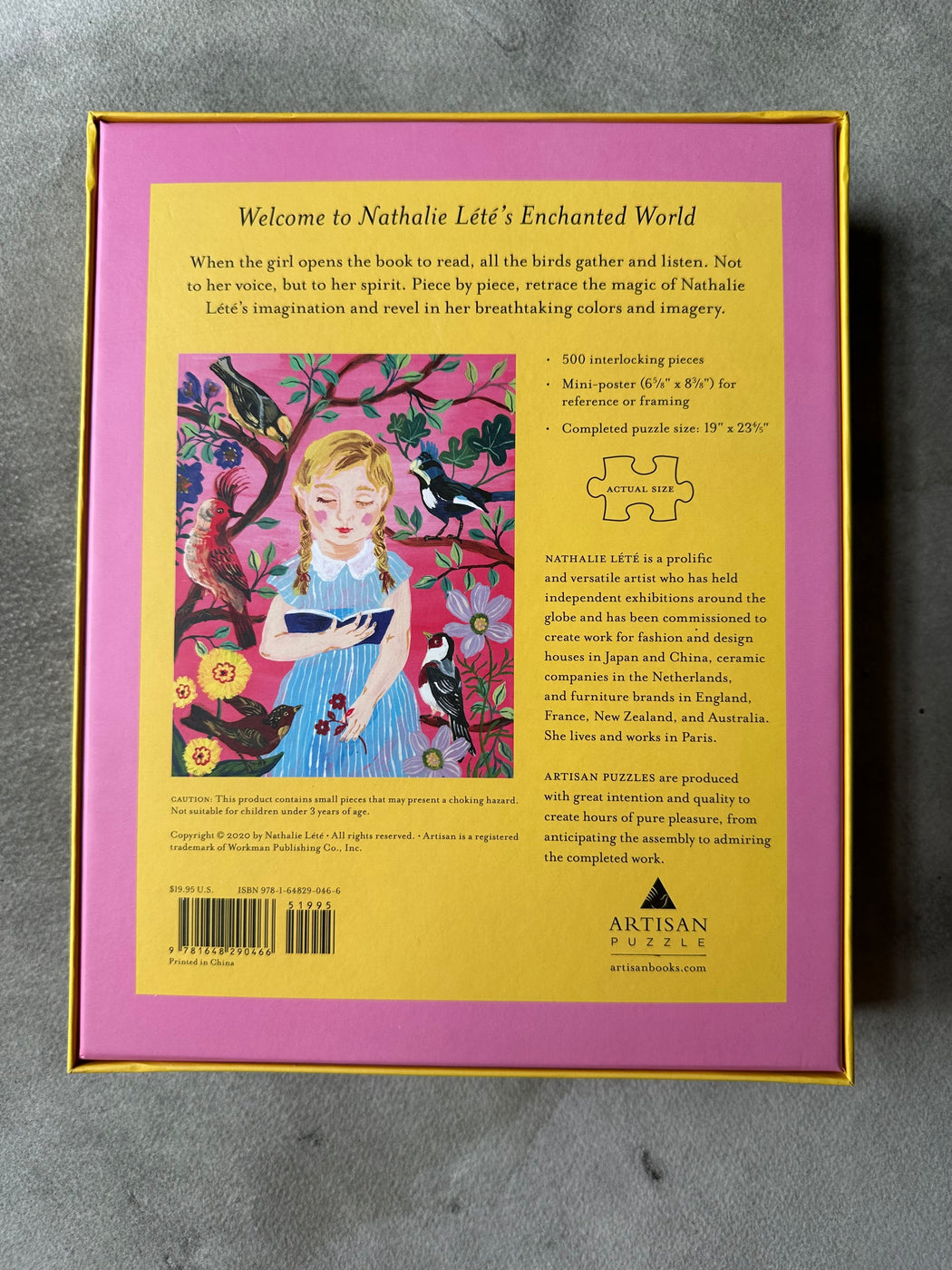 "The Girl Who Reads to Birds" Puzzle by Nathalie Lete