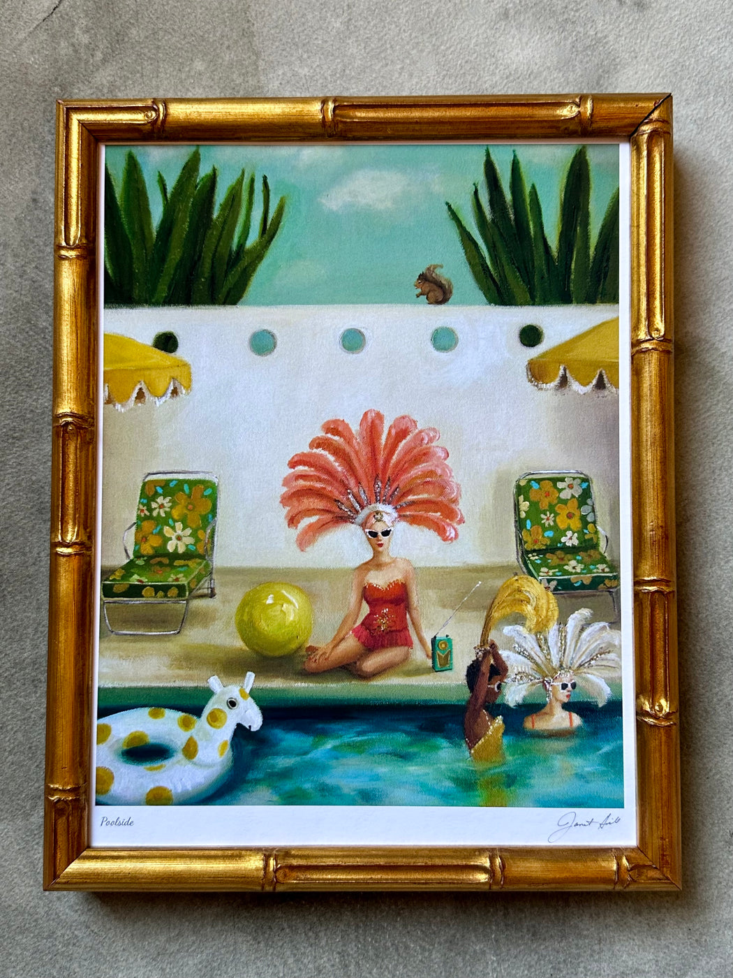 "Poolside" by Janet Hill